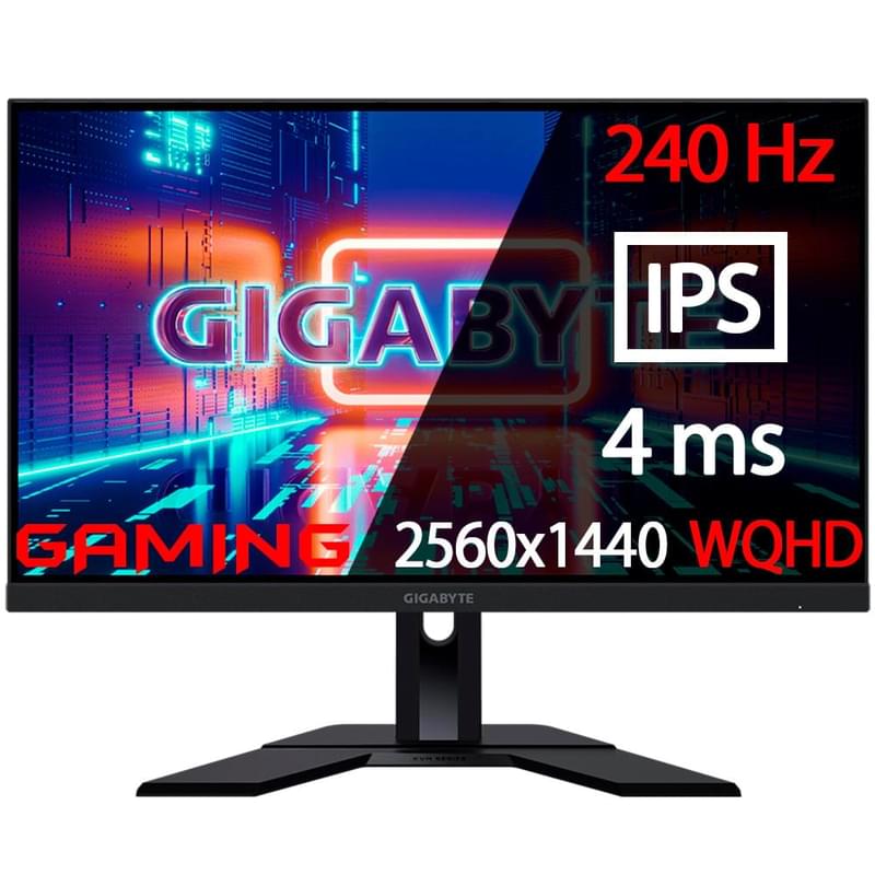 Монитор Игровой 27" Gigabyte M27Q X-EU 2560x1440 16:9 IPS 240ГЦ (2HDMI+DP+Type-C) Black - фото #0, Technodom.kz
