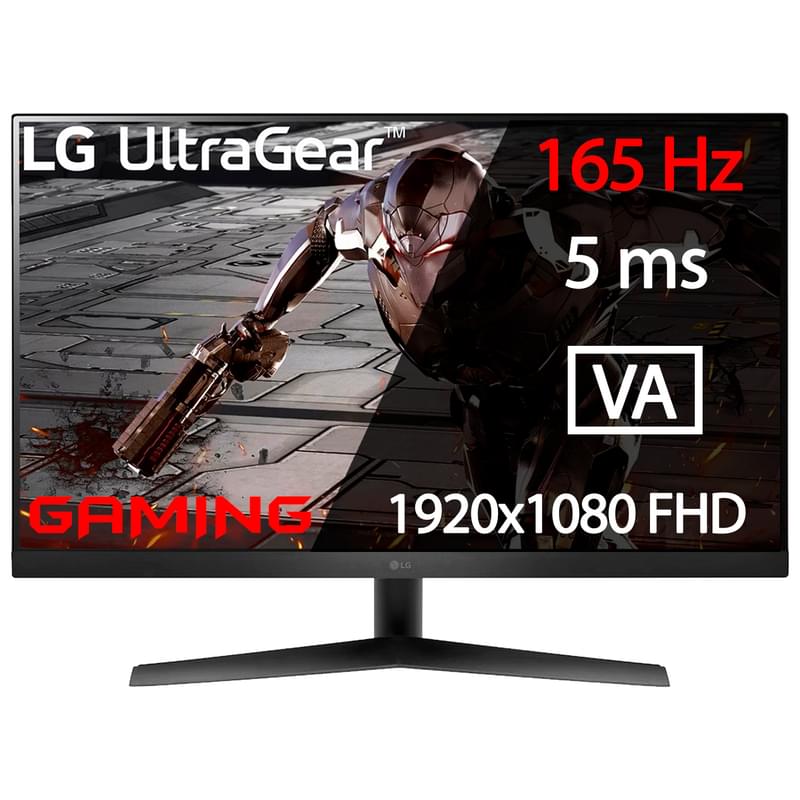 31,5" LG 32GN50R-B Ойын мониторы 1920x1080 16:9 VA 165ГЦ (HDMI+DP) Black - фото #0, Technodom.kz