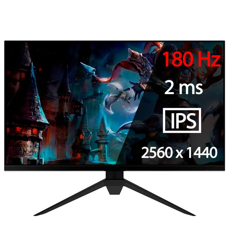 Монитор Игровой 27" XG Crimson X 2560x1440 16:9 IPS 180ГЦ (HDMI+DP) White - фото #0, Technodom.kz