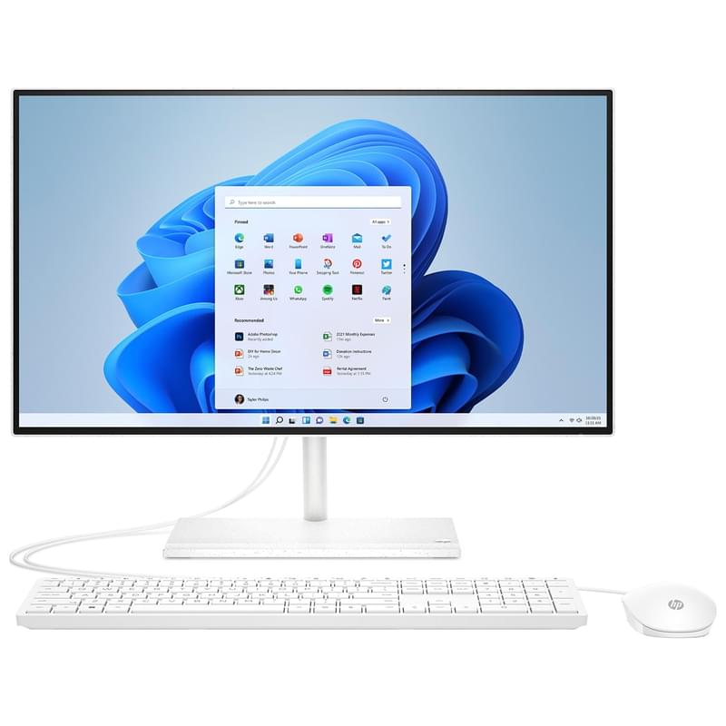 Моноблок 23,8" HP 24-cb1102ci White (51235U-8-512-D-FHD) - фото #1, Technodom.kz