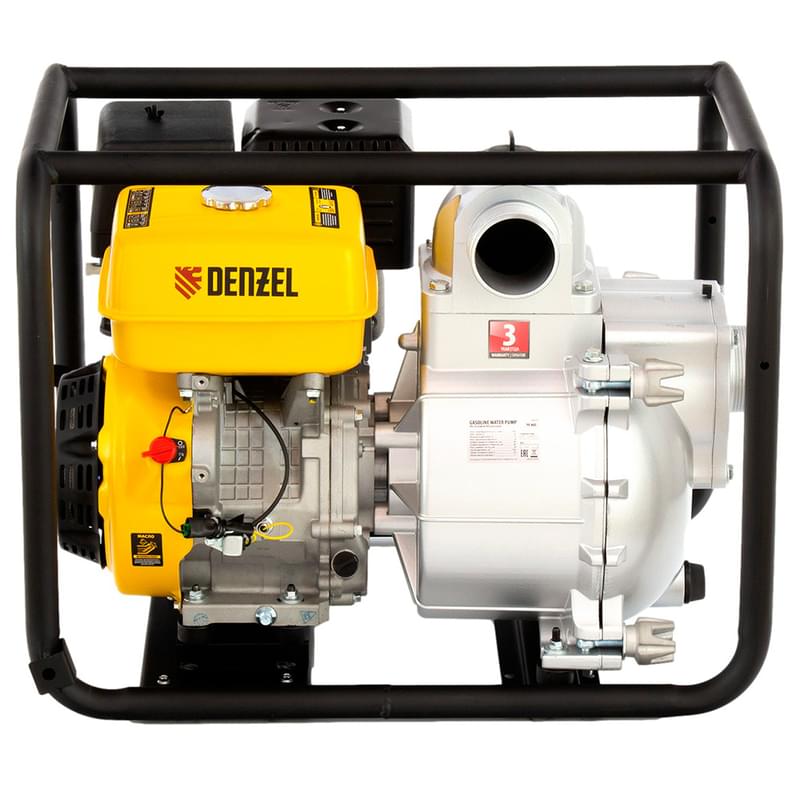 Мотопомпа бензиновая для грязной воды Denzel PX-80D, 15 л.с., 3", 1500 л/мин, глуб 8 м,напор 30 м (9 - фото #4, Technodom.kz