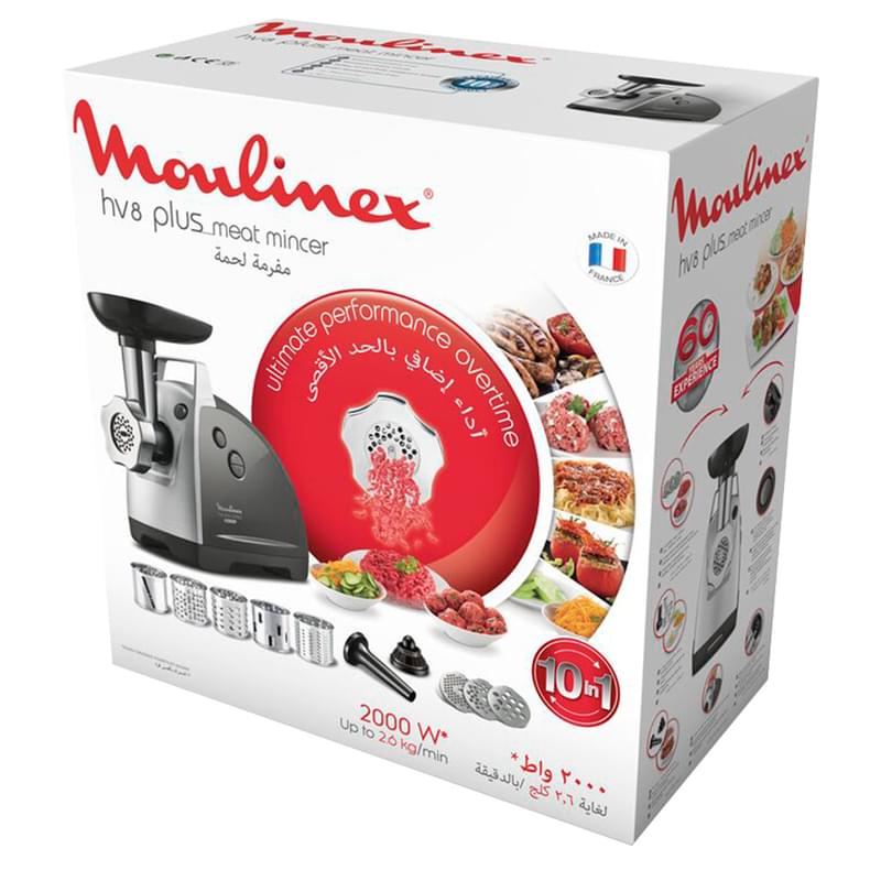 Мясорубка MOULINEX HV8 plus ME683832	 - фото #3, Technodom.kz