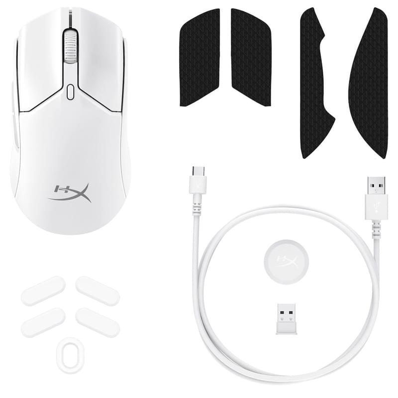 Мышь игровая беспроводная HyperX Pulsefire Haste 2 Mini белый (7D389AA ) - фото #7, Technodom.kz