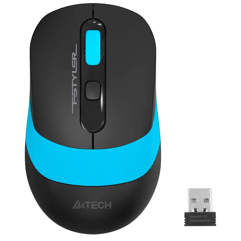 Мышка беспроводная USB A4tech Fstyler FG-10, Blue - фото #5, Technodom.kz
