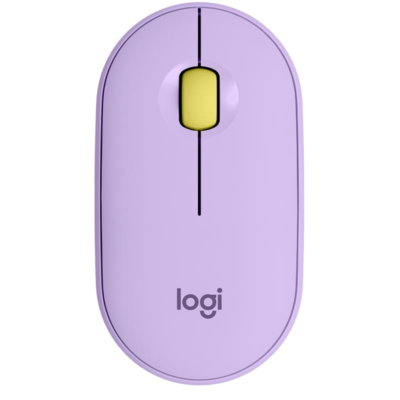 Мышка беспроводная USB/BT Logitech Pebble M350, Lavander lemonade (910-006752) - фото #0, Technodom.kz
