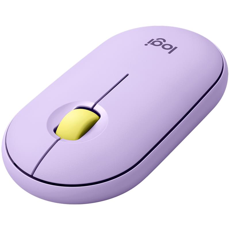 Мышка беспроводная USB/BT Logitech Pebble M350, Lavander lemonade (910-006752) - фото #1, Technodom.kz