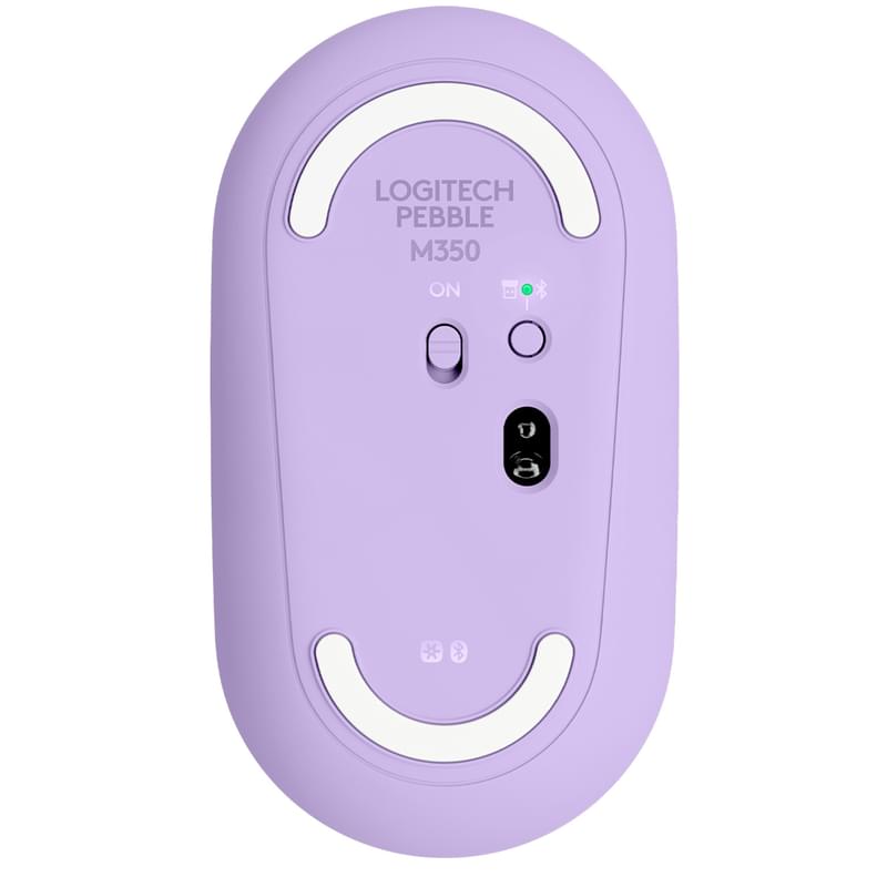 Мышка беспроводная USB/BT Logitech Pebble M350, Lavander lemonade (910-006752) - фото #3, Technodom.kz