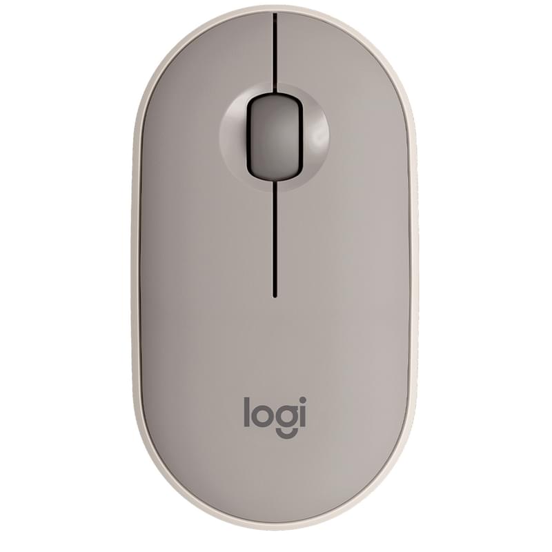 Мышка беспроводная USB/BT Logitech Pebble M350, Sand (910-006751) - фото #0, Technodom.kz