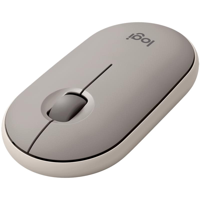 Мышка беспроводная USB/BT Logitech Pebble M350, Sand (910-006751) - фото #1, Technodom.kz