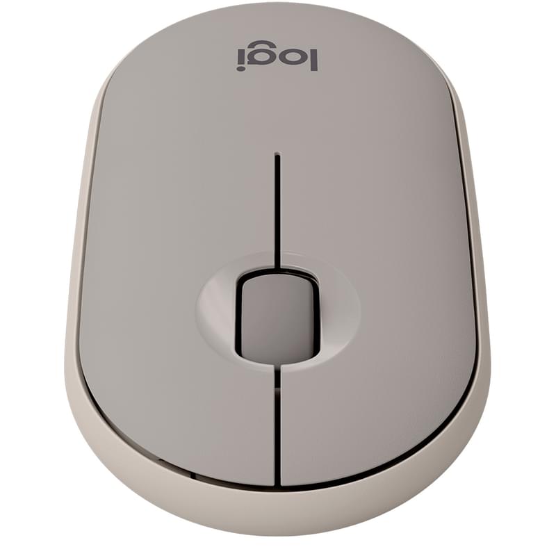 Мышка беспроводная USB/BT Logitech Pebble M350, Sand (910-006751) - фото #2, Technodom.kz