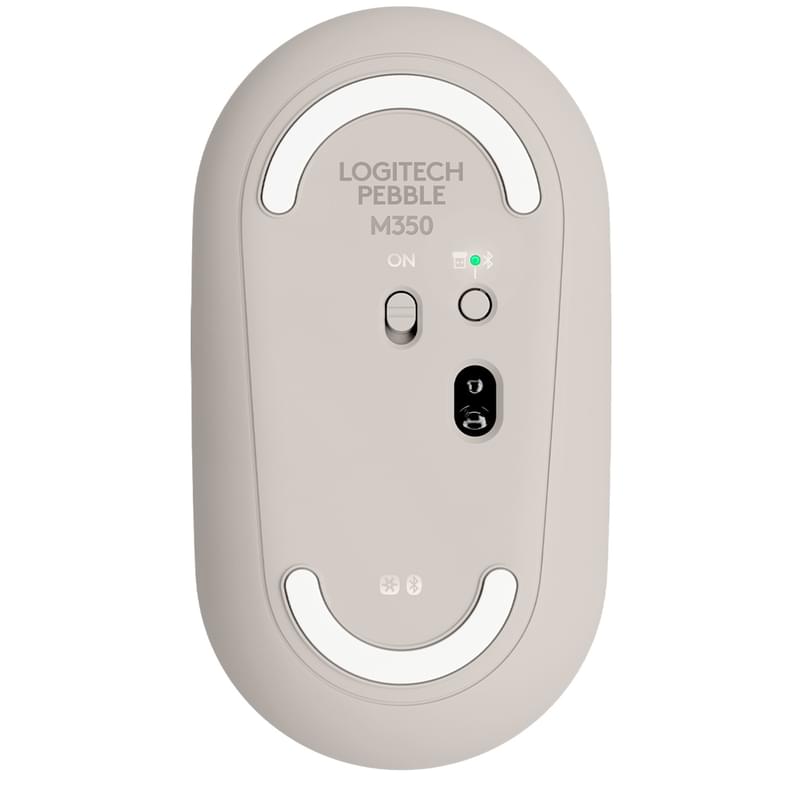 Мышка беспроводная USB/BT Logitech Pebble M350, Sand (910-006751) - фото #3, Technodom.kz