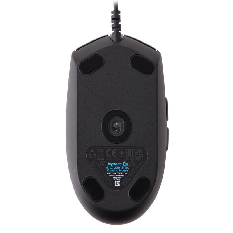 Мышка игровая проводная USB Logitech G102 LIGHTSYNC, Black - фото #4, Technodom.kz