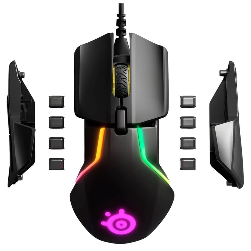 Мышка игровая проводная USB Steelseries Rival 600 RGB, Black - фото #6, Technodom.kz