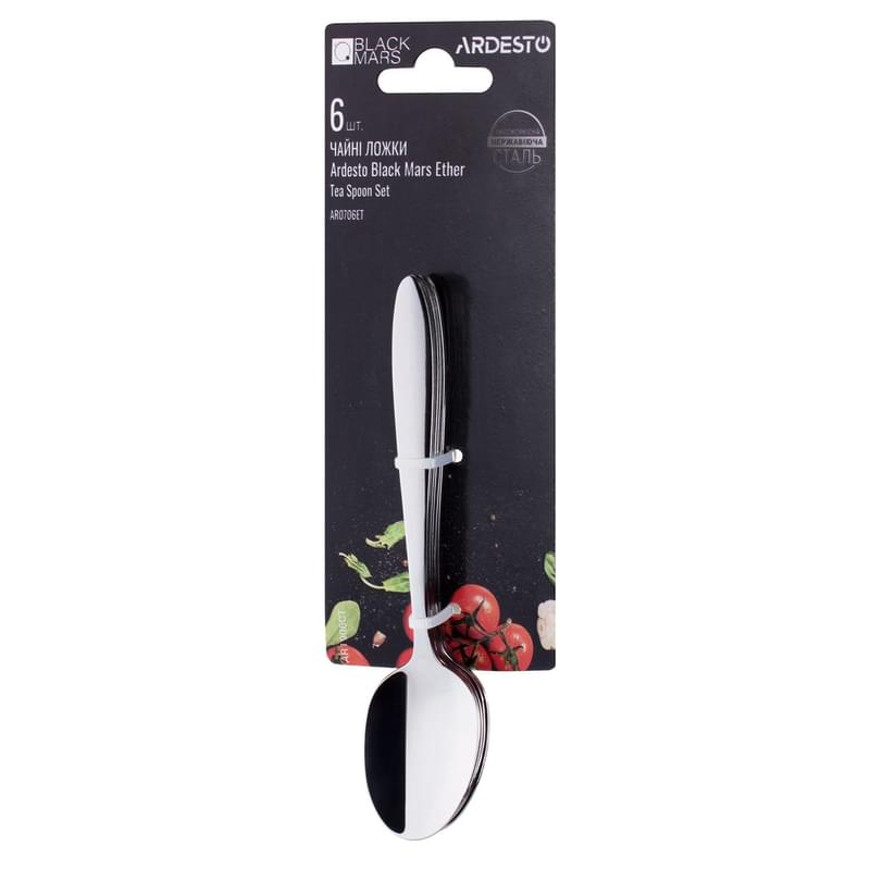 Шай қасықтар жинағы 6 құрал Black Mars Ether Ardesto AR0706ET - фото #2, Technodom.kz