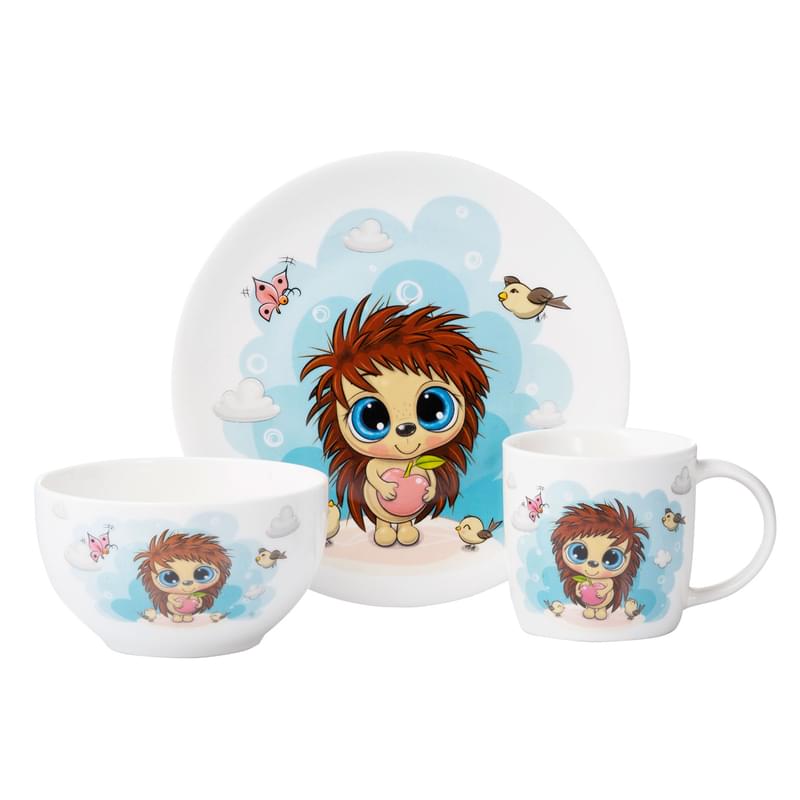 Балалар ыдыс-аяғының жинағы 3 құрал Sweet hedgehog Ardesto AR3455HS - фото #0, Technodom.kz