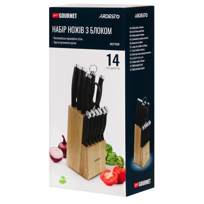 Набор ножей 14 пр. Gemini Gourmet Ardesto AR2114SW - фото #11, Technodom.kz Набор ножей 14 пр. Gemini Gourmet Ardesto AR2114SW - фото #11, Technodom.kz