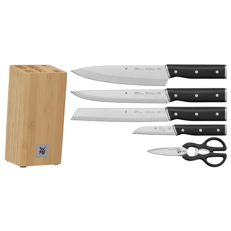 Набор ножей с блоком Sequence 6пр WMF 1882199992 - фото #1, Technodom.kz