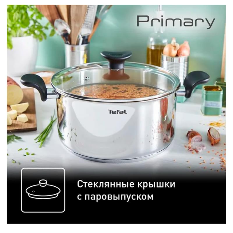 Набор посуды 11пр. Primary Tefal E308SB74 - фото #6, Technodom.kz