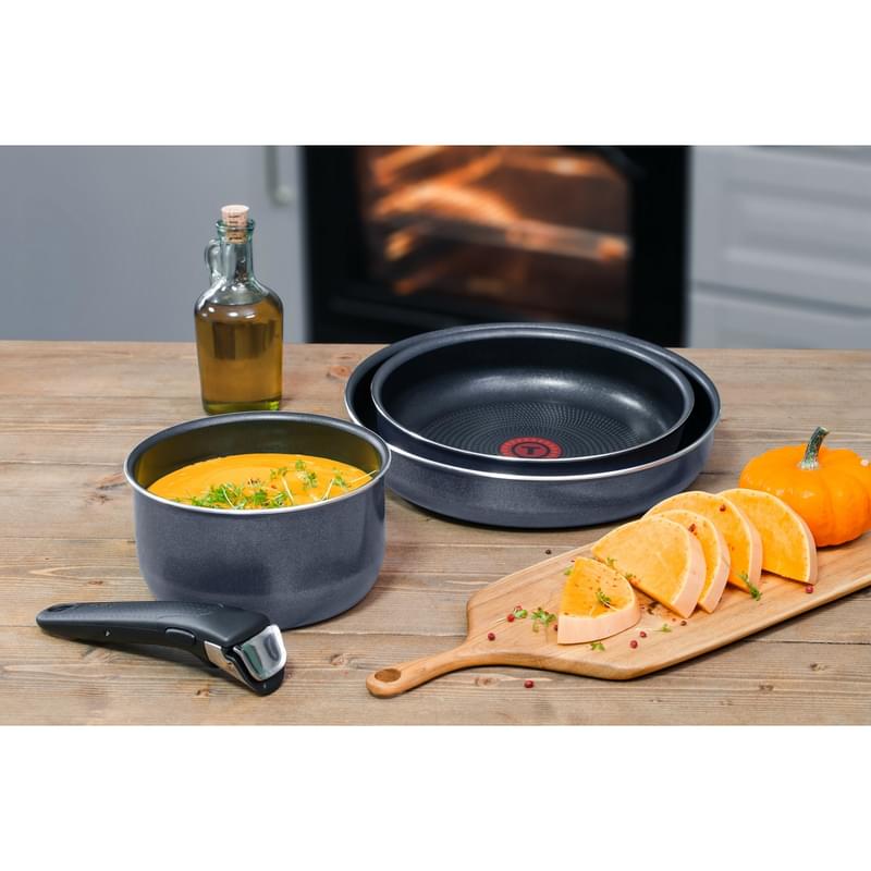 Ыдыс-аяқ жинағы, 4 құрал Ingenio Twinkle Grey Tefal 4180850 - фото #10, Technodom.kz