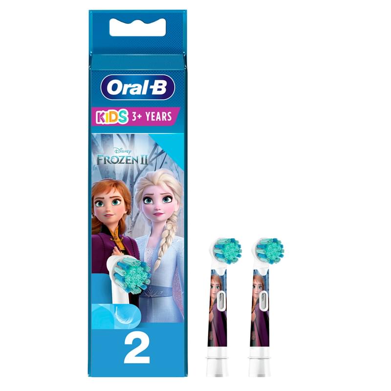 Насадки Oral-B Kids "Холодное Сердце 2" для детской электрической зубной щетки, 2 шт., для бережного удаления налета - фото #0, Technodom.kz