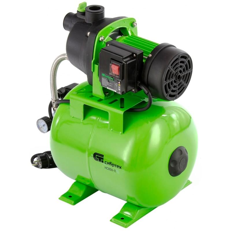 Насосная станция Сибртех НС850-П, 850 Вт, напор 42 м, 3500 л/ч, ресивер 19 л (97248M) - фото #2, Technodom.kz