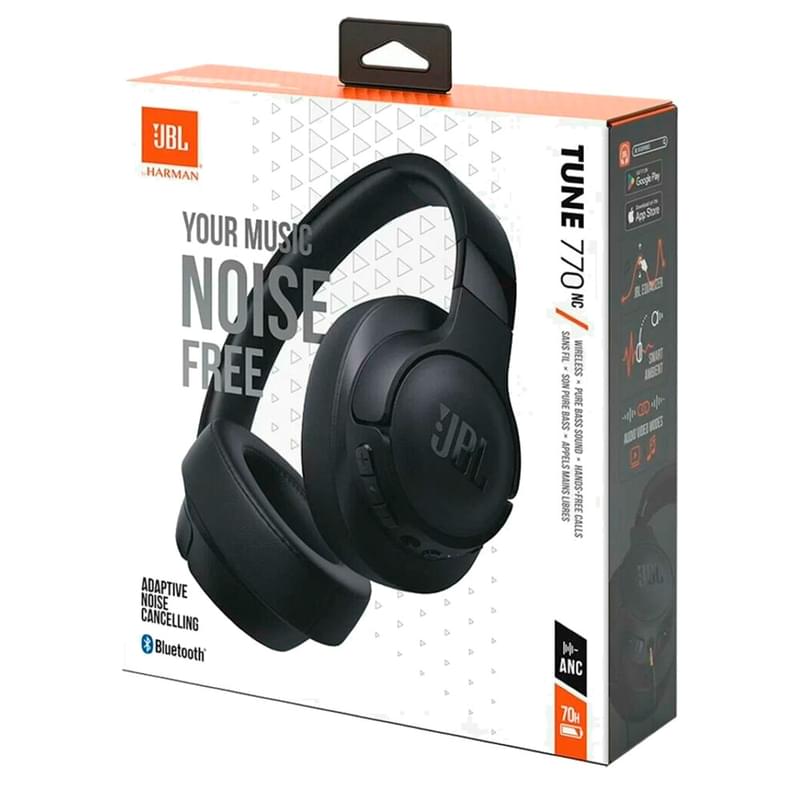 Наушники накладные JBL Tune 770 NC Bluetooth Black - фото #4, Technodom.kz