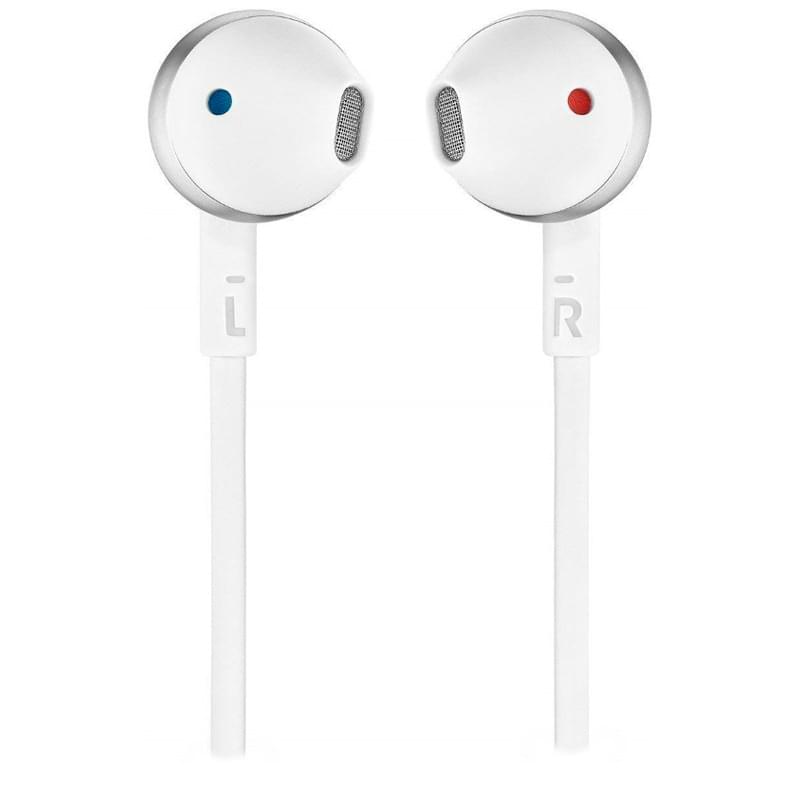 Наушники Вставные с Микрофоном JBL Bluetooth JBLT205BT, Silver - фото #2, Technodom.kz