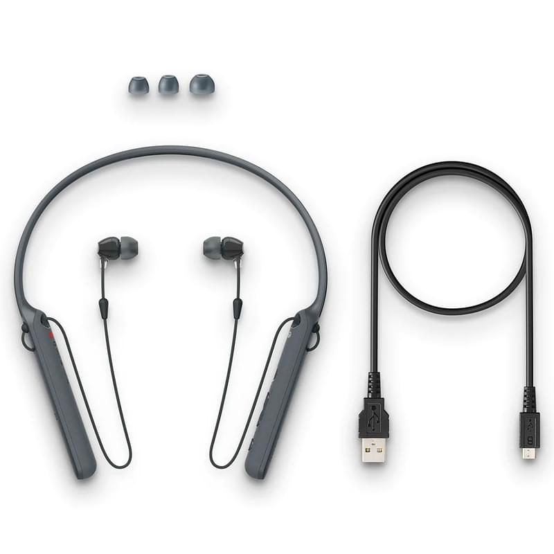 Наушники Вставные Sony Bluetooth WI-C400 Black - фото #3, Technodom.kz