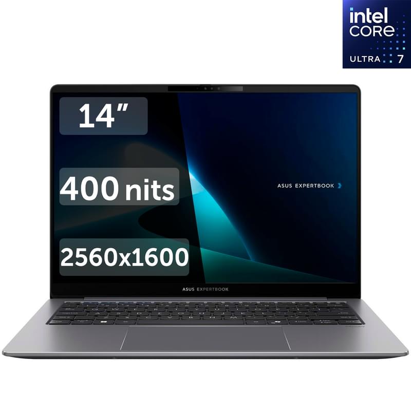 Ноутбук Asus ExpertBook Copilot+ PC/ U7 258V / 32GB / SSD1000GB / DOS / 14 / (P5405CSA-NZ0279) - фото #0, Technodom.kz