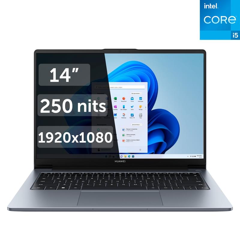 Ноутбук HUAWEI MateBook D14 i5 1240P / 16ГБ / 512SSD /14 / Win11 / (MendelF-W5651P) - фото #0, Technodom.kz Ноутбук HUAWEI MateBook D14 i5 1240P / 16ГБ / 512SSD /14 / Win11 / (MendelF-W5651P) - фото #0, Technodom.kz