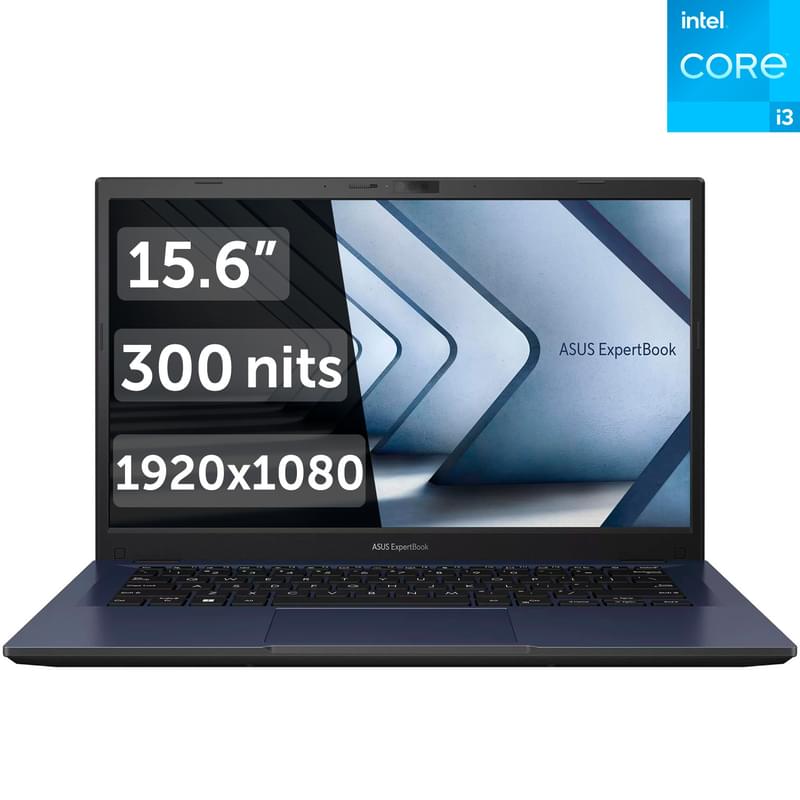 Ноутбук Asus ExpertBook 3 i3 1215U / 8ГБ / 512 SSD / 15.6 / DOS / (B1502CBA-BQ2949) - фото #0, Technodom.kz