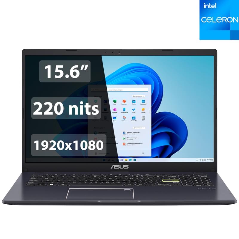 Ноутбук Asus VivoBook Go L510KA CN4500 / 4ГБ / 128SSD / Win11 / (L510KA-EJ162W) - фото #0, Technodom.kz
