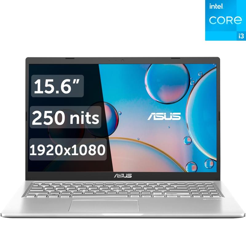Ноутбук Asus VivoBook i3 1005G1/ 8ГБ / 256SSD / 15.6 / DOS / (R565JA-BQ2727) - фото #0, Technodom.kz