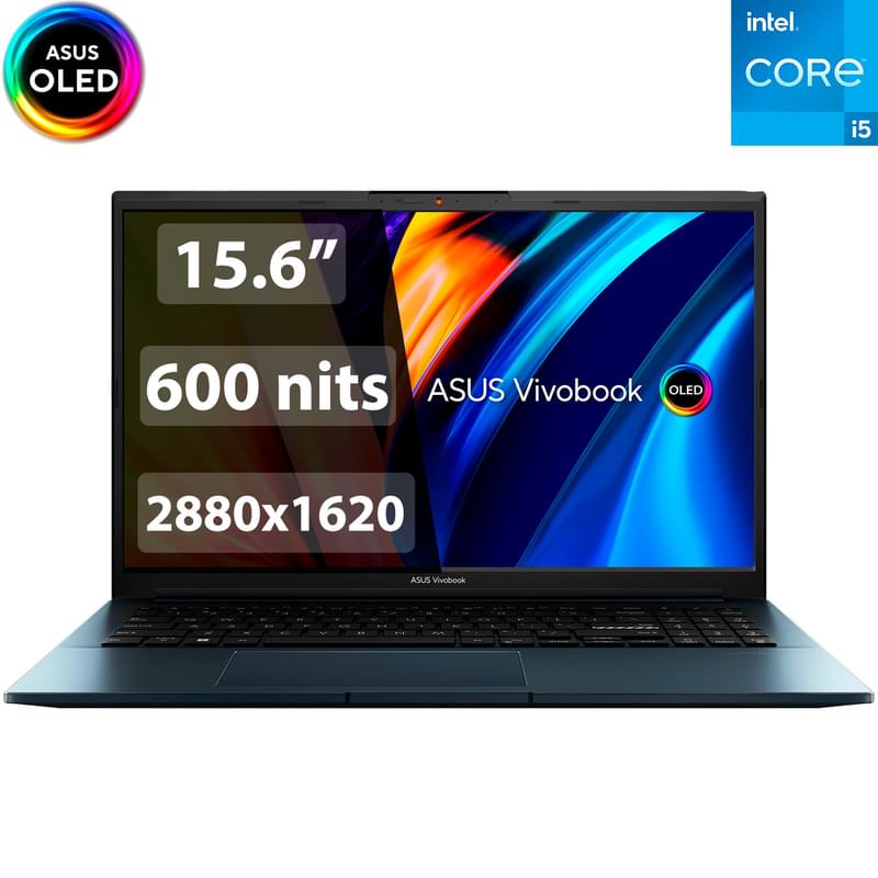 Ноутбук Asus VivoBook Pro 15 OLED i5 12500H / 16ГБ / 512SSD / RTX3050 4ГБ / 15.6 / DOS / (K6500ZC-MA367) - фото #0, Technodom.kz
