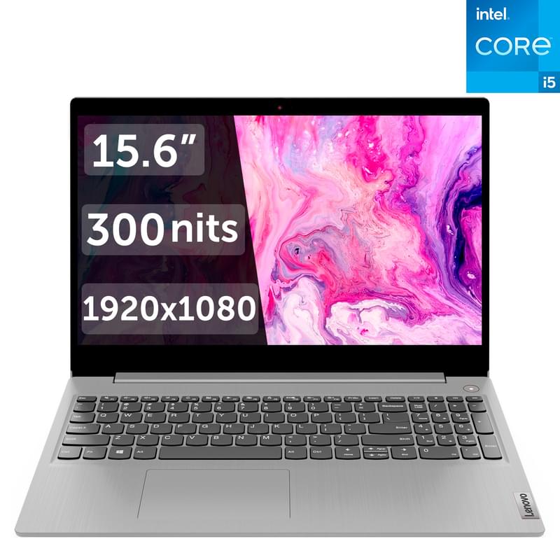 Ноутбук Lenovo IdeaPad 3 i5 1235U / 16ГБ / 512SSD / 15.6 / DOS / (82RK00L4RK) - фото #0, Technodom.kz
