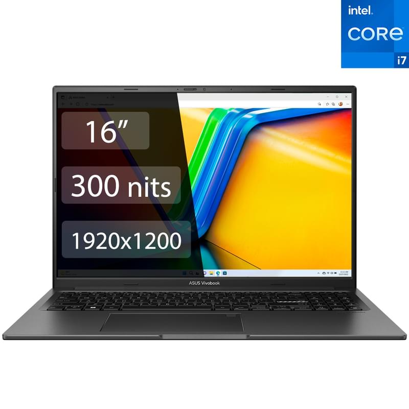 Ноутбук Asus Vivobook 16X Ci7 12700H / 16GB / SSD 512GB / RTX 3050 4GB / 16 / (K3605ZC-RP619) - фото #0, Technodom.kz