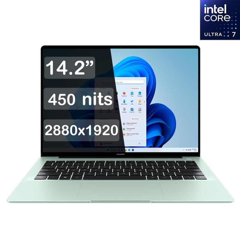 Ноутбук Huawei MateBook 14 / Ultra 7 155H / 16ГБ / 1000SSD / Intel Arc Graphics / 14.2 / Win11 / (FlemingH-W7611T) - фото #0, Technodom.kz
