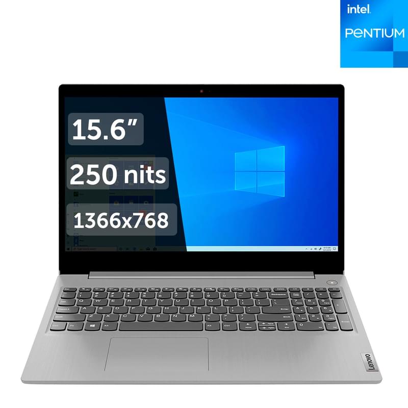 Ноутбук Lenovo IdeaPad 3 Pentium Gold 6405U / 4ГБ / 500HDD / 15.6 / Win10 / (81WB00NBRK) - фото #0, Technodom.kz