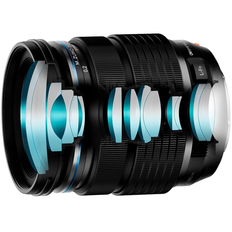 Объектив Olympus OM EZ-M1240PRO-2 Black - фото #11, Technodom.kz