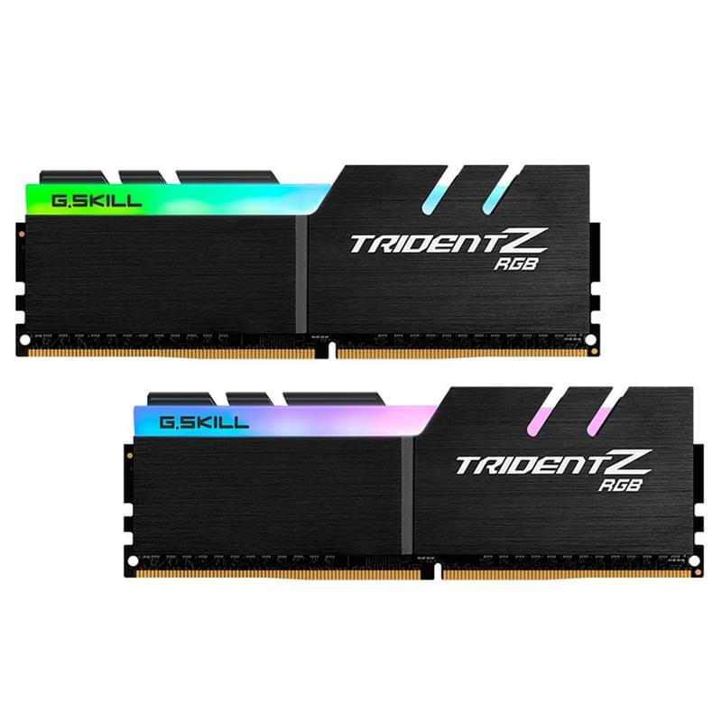 Оперативная память DDR4 DIMM 32GB(16GBx2)/3600MHz G.SKILL Trident Z RGB Black (F4-3600C18D-32GTZR) - фото #0, Technodom.kz