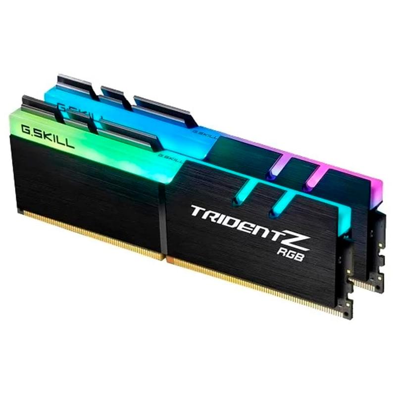Оперативная память DDR4 DIMM 32GB(16GBx2)/3600MHz G.SKILL Trident Z RGB Black (F4-3600C18D-32GTZR) - фото #1, Technodom.kz