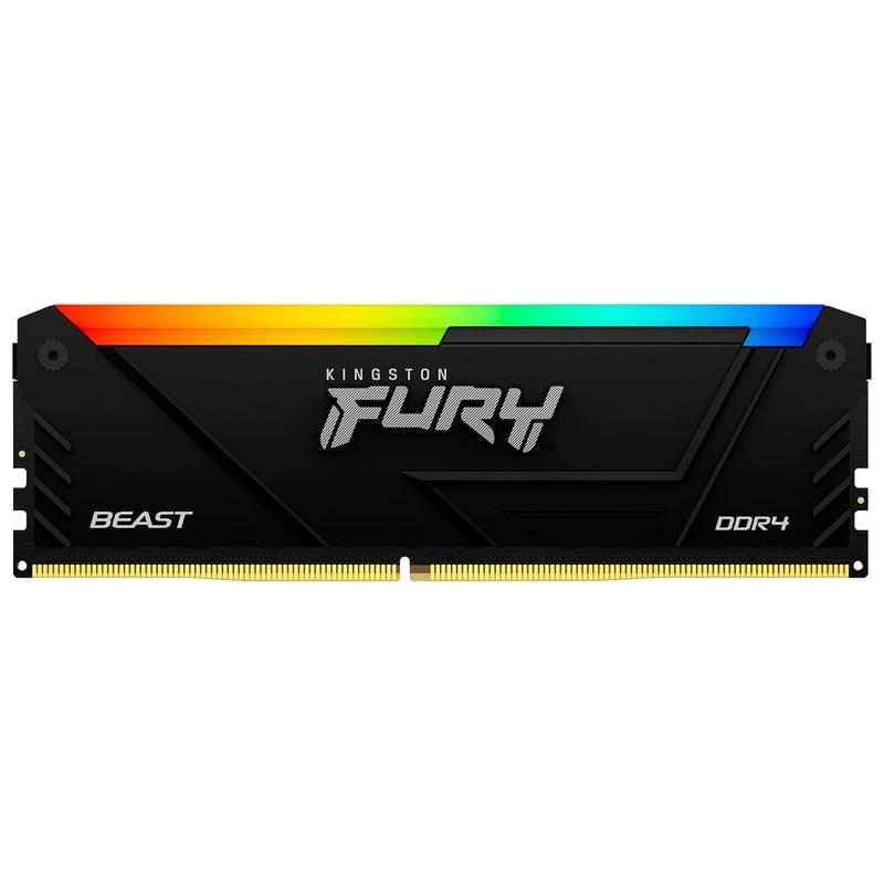 Оперативная память DDR4 DIMM 16GB(8GB*2)/3200MHz Kingston FURY Beast RGB (KF432C16BB2AK2/16) - фото #1, Technodom.kz