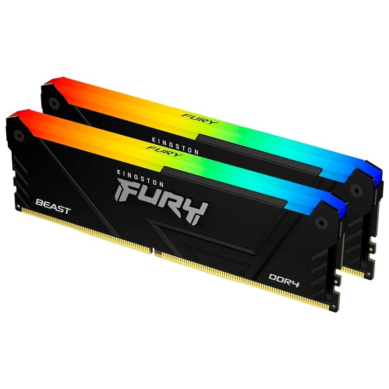 Оперативная память DDR4 DIMM 16GB(8GB*2)/3200MHz Kingston FURY Beast RGB (KF432C16BB2AK2/16) - фото #3, Technodom.kz