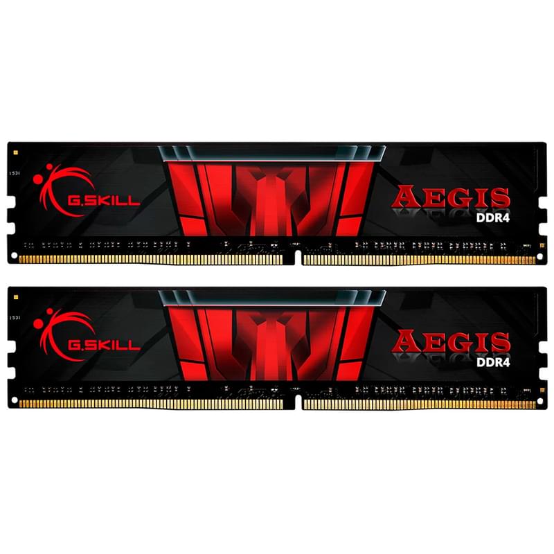 Оперативная память DDR4 DIMM 16GB(8GBx2)/2666MHz G.SKILL Aegis (F4-2666C19D-16GIS) - фото #0, Technodom.kz