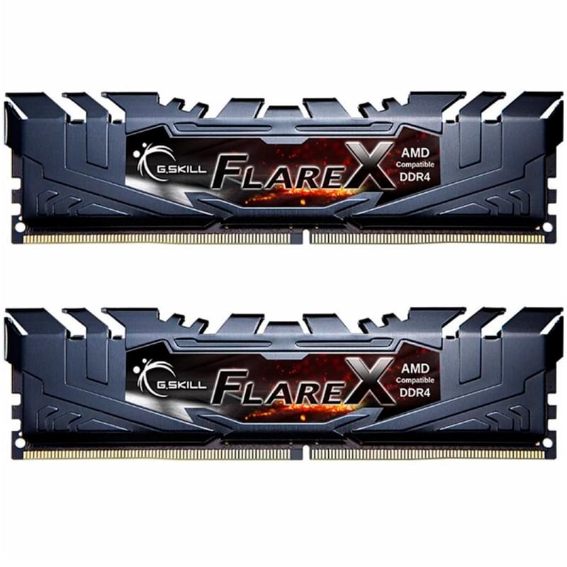 Оперативная память DDR4 DIMM 16GB(8GBx2)/3200MHz G.SKILL Flare X (F4-3200C16D-16GFX) - фото #1, Technodom.kz
