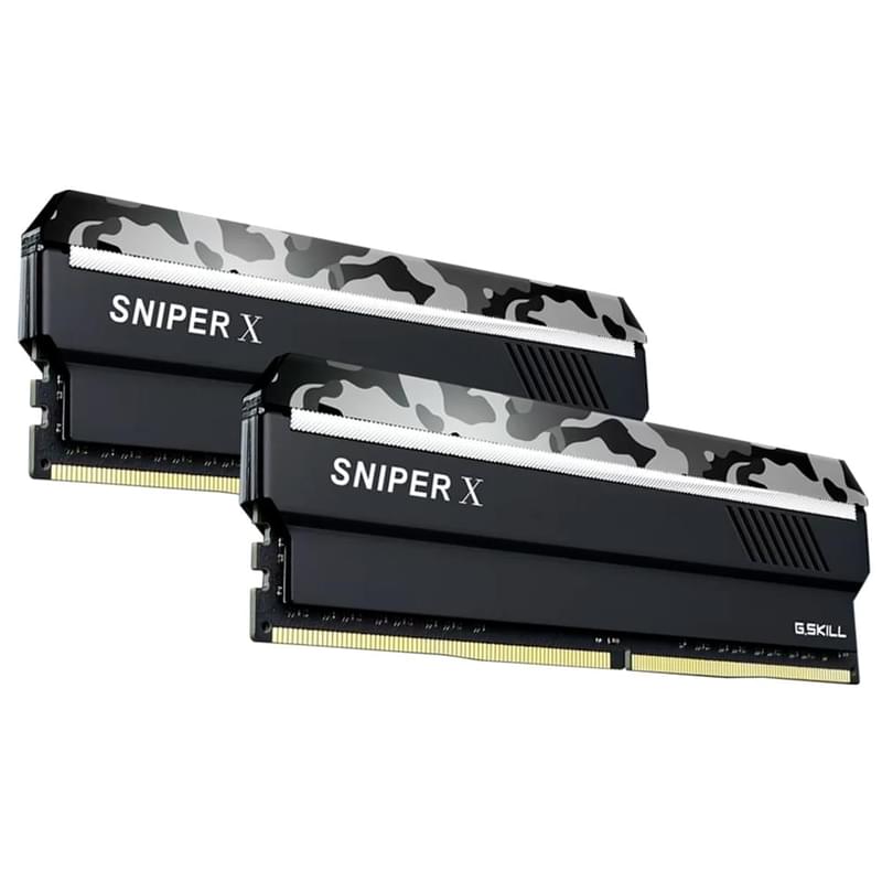 Оперативная память DDR4 DIMM 16GB(8GBx2)/3600MHz G.SKILL Sniper X Black (F4-3600C19D-16GSXWB) - фото #1, Technodom.kz