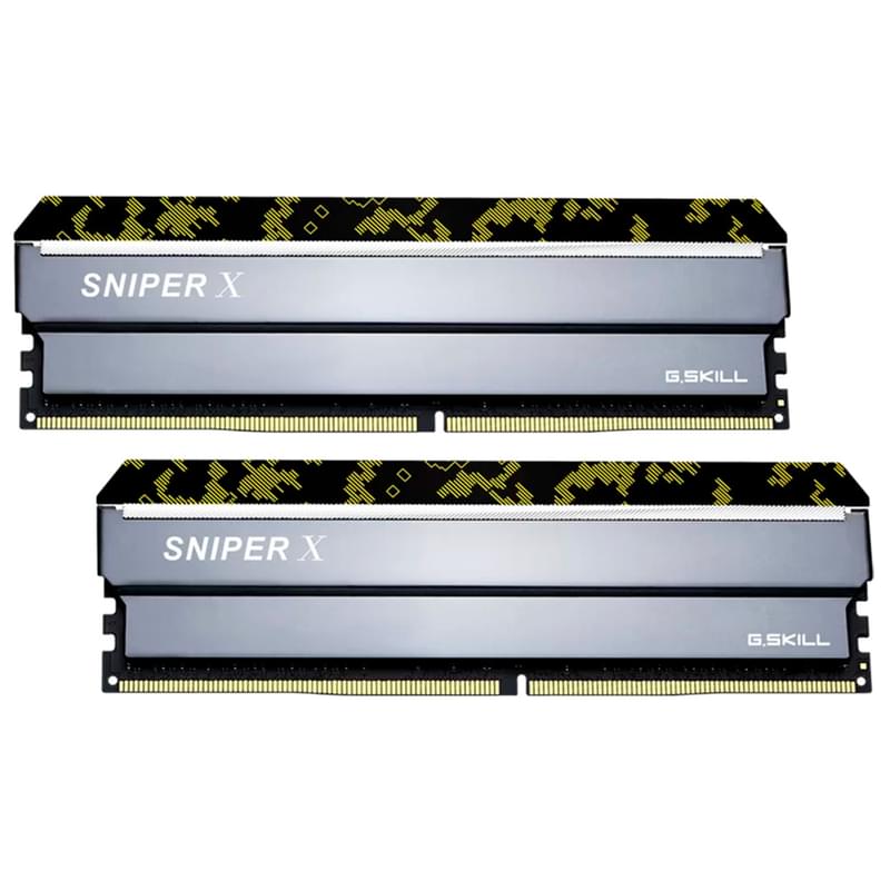 Оперативная память DDR4 DIMM 16GB(8GBx2)/3600MHz G.SKILL Sniper X Silver (F4-3600C19D-16GSXKB) - фото #0, Technodom.kz