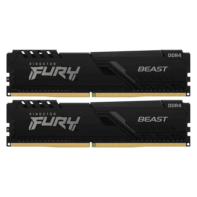 Оперативная память DDR4 DIMM 64GB(32GBx2)/3600MHz Kingston Fury Beast (KF436C18BBK2/64) - фото #0, Technodom.kz