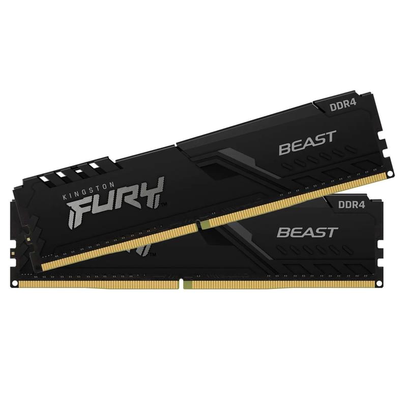 Оперативная память DDR4 DIMM 64GB(32GBx2)/3600MHz Kingston Fury Beast (KF436C18BBK2/64) - фото #1, Technodom.kz