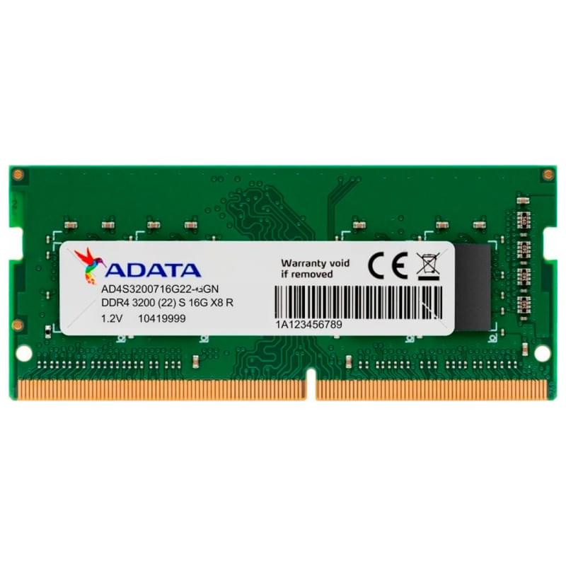 DDR4 SODIMM Жедел жадысы 16GB /3200MHz Adata (AD4S320016G22-SGN) - фото #0, Technodom.kz